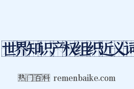 世界知识产权组织近义词是什么意思的图片